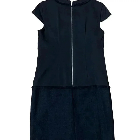 NEW Karl Lagerfeld Paris Ongoing Little Black Tweed Dress Sz 4 - Picture 2 of 10